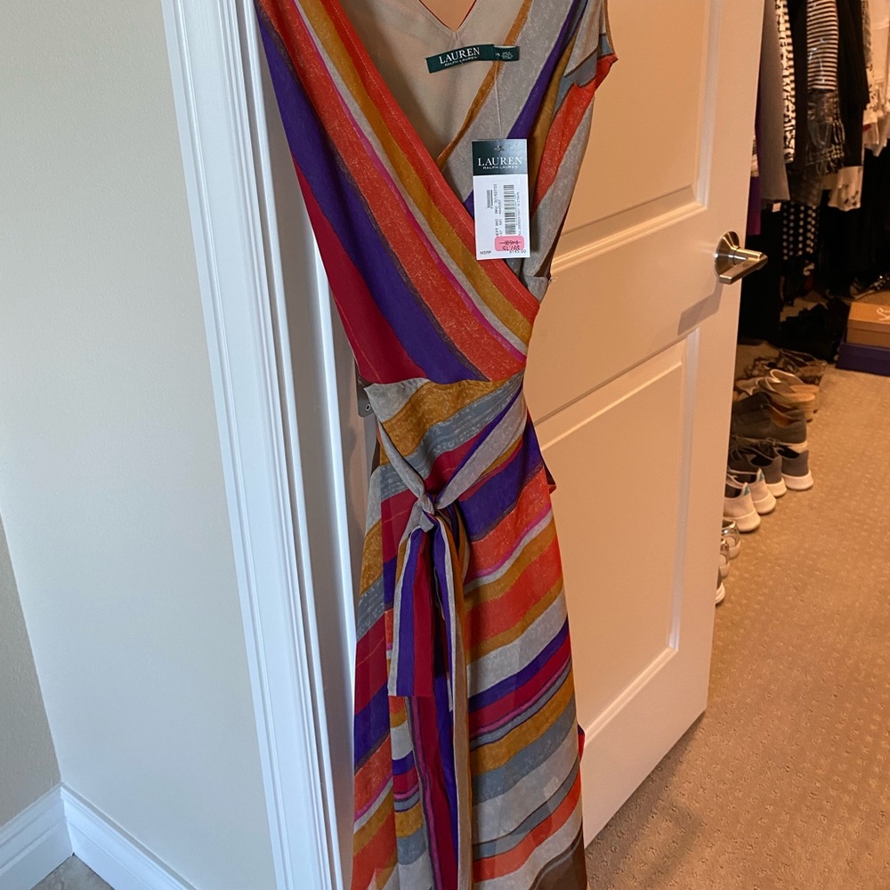 Ralph Lauren Wrap Dress Multicolor